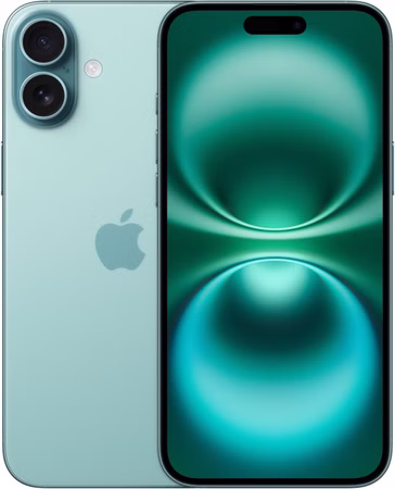 Apple iPhone 16 Plus Smartphone 128GB (Akku 100%) Grün Teal