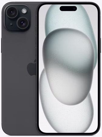 Apple iPhone 15 Plus Smartphone 128GB (Akku 100%) Schwarz Black