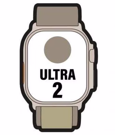 Apple Watch Ultra 2 Titan 49 mm Silber Titanium Alpine Loop Schwarz