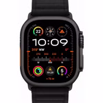 Apple Watch Ultra 2 Titan 49 mm Schwarz Titanium Alpine Loop Schwarz von Vorne