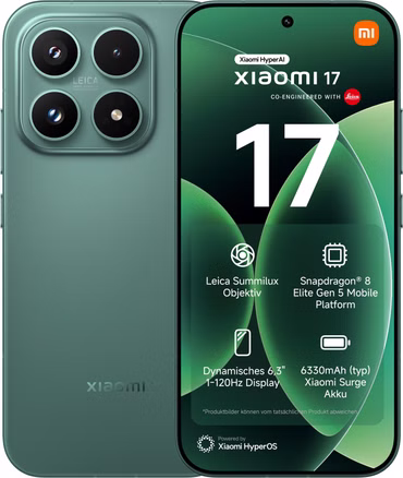 Xiaomi 17 Smartphone 512GB Grün Venture Green
