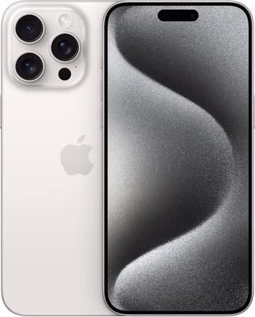 Apple iPhone 15 Pro Max Smartphone 256GB (Akku 100%) Weiß White Titanium