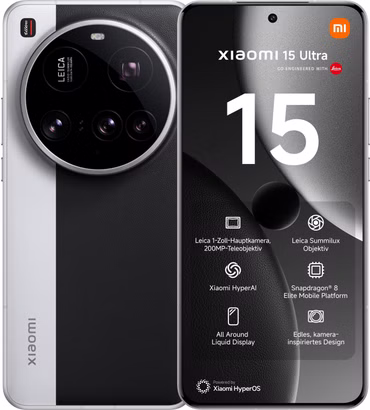 Xiaomi 15 Ultra Smartphone 512GB Silber Silver Chrome