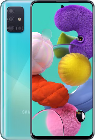 Samsung Galaxy A51 Dual-SIM Smartphone Blau Prism Crush Blue 1