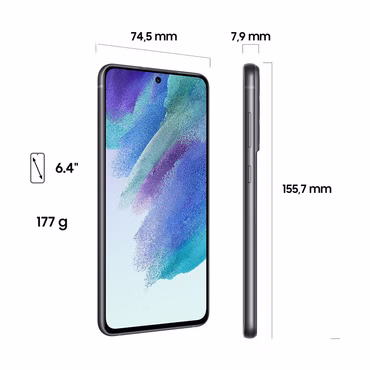 Samsung Galaxy S21 FE 5G Dual-SIM Smartphone Grau Graphite 2