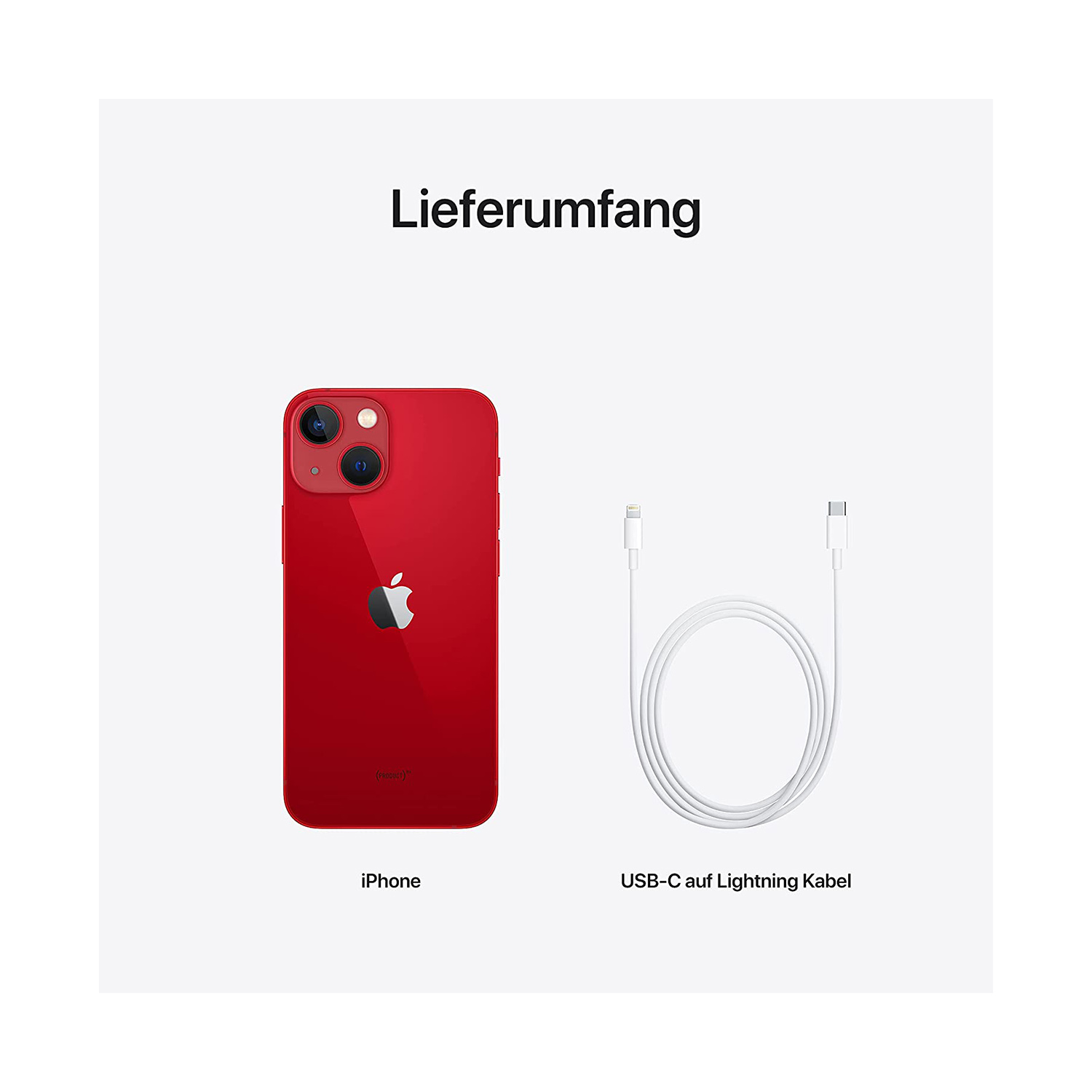 Apple iPhone 13 Mini Smartphone 256GB Rot (PRODUCT)RED