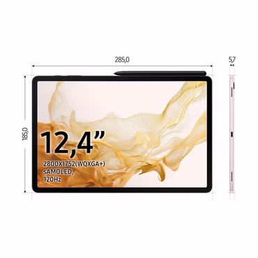 Samsung Galaxy Tab S8+ Wi-Fi + 5G 12.4 Zoll Tablet Grau Graphite -3