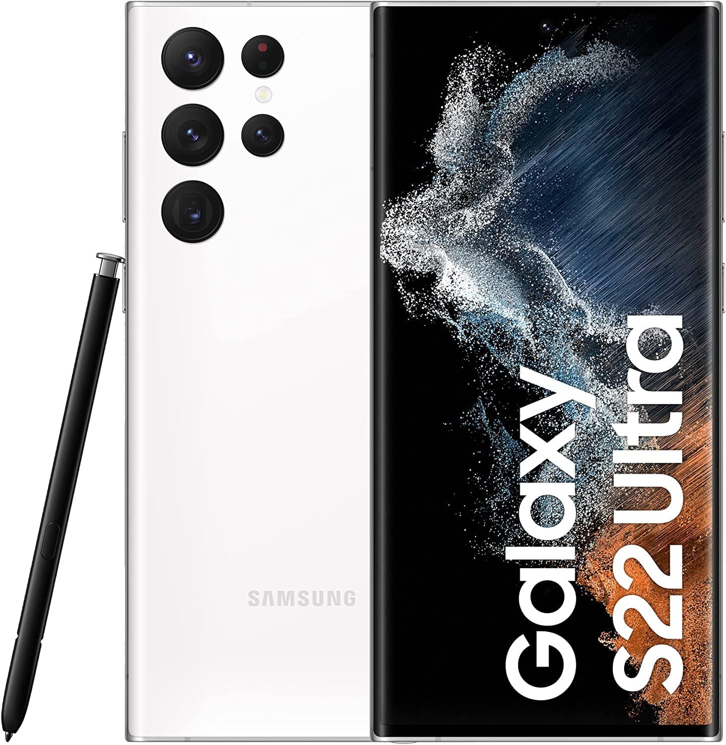 Samsung Galaxy S22 Ultra 5G Dual-SIM Smartphone 256GB Weiß Phantom 