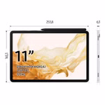 Samsung Galaxy Tab S8 Wi-Fi 11 Zoll Tablet Grau Graphite 3