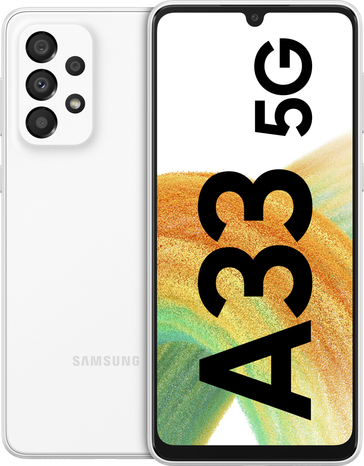 Samsung Galaxy A33 5G Dual-SIM Smartphone 128GB Weiß Awesome White
